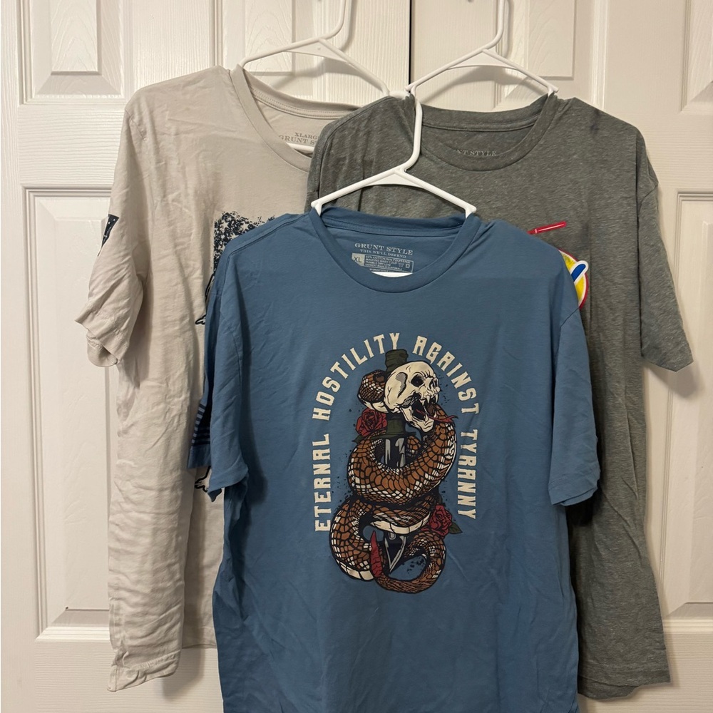 Grunt Style lot of 3 shirts, XL
